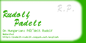 rudolf padelt business card